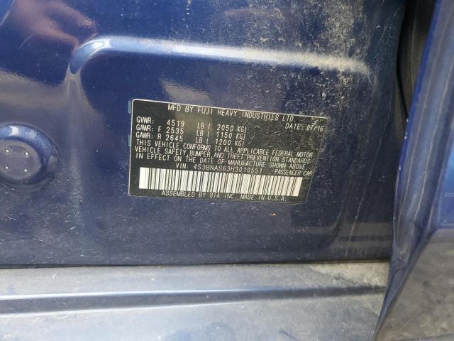 2017 SUBARU LEGACY SPO 4S3BNAS63H3010551