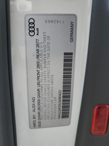 VIN WAUL2AF25LN080423 2020 Audi A6, Premium Plus no.13