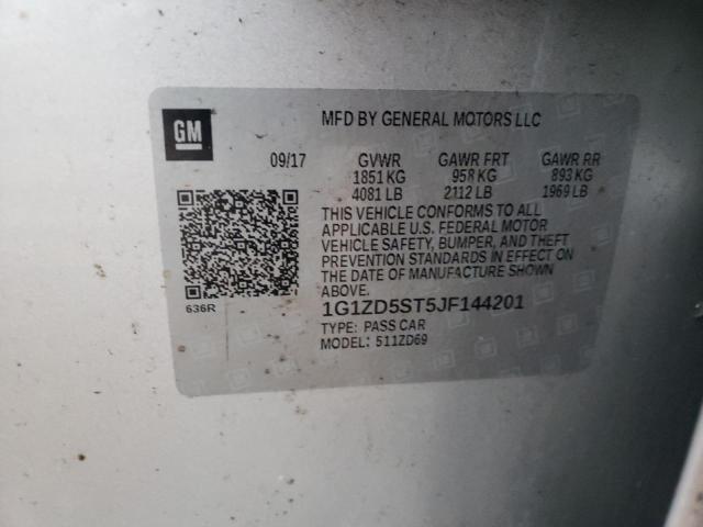 2018 CHEVROLET MALIBU LT - 1G1ZD5ST5JF144201