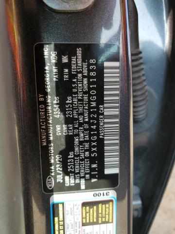 2021 KIA K5 LXS - 5XXG14J21MG011838