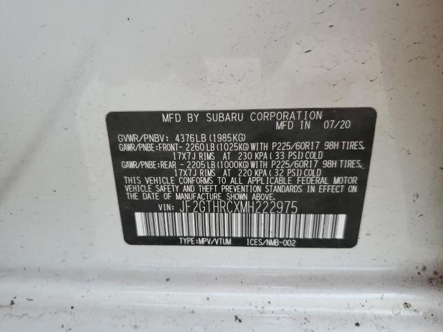 2021 SUBARU CROSSTREK JF2GTHRCXMH222975  69960844