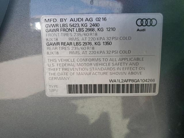 VIN WA1L2AFP8GA104266 2016 Audi Q5, Premium Plus no.14