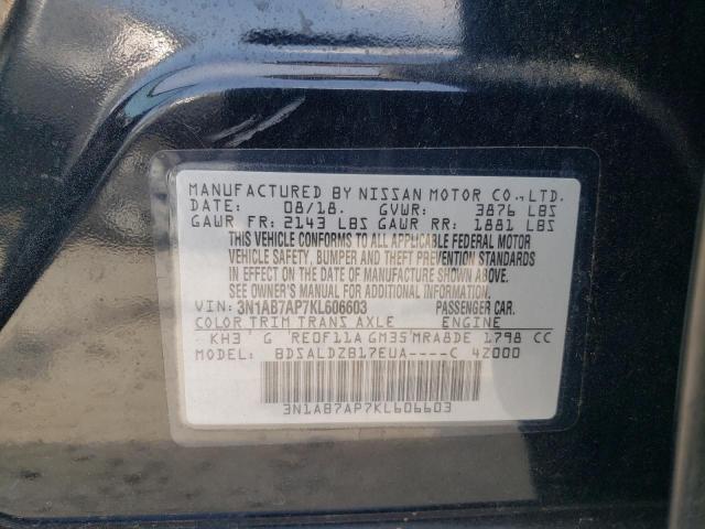 2019 NISSAN SENTRA S - 3N1AB7AP7KL606603