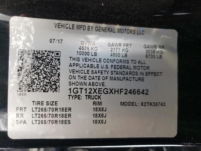 2017 GMC SIERRA K35 - 1GT12XEGXHF246642