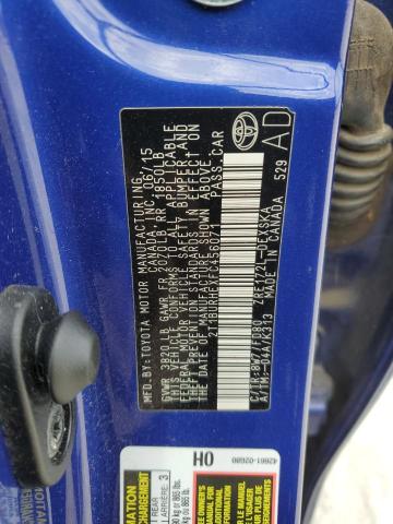 2015 TOYOTA COROLLA L - 2T1BURHEXFC456071