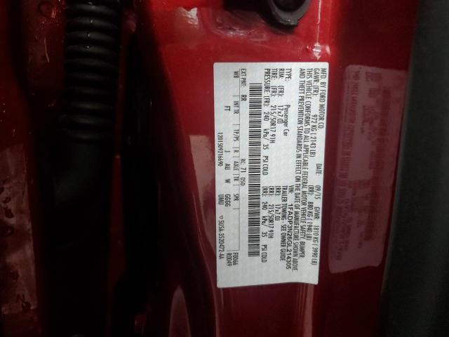 2016 FORD FOCUS TITA - 1FADP3N26GL214305