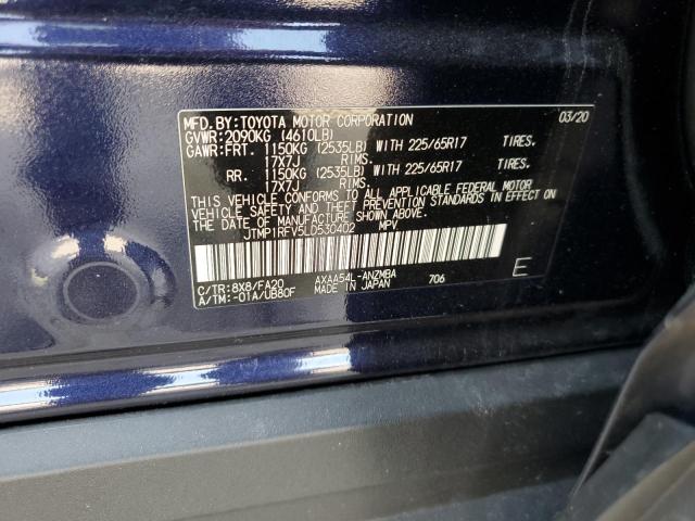 2020 TOYOTA RAV4 XLE - JTMP1RFV5LD530402