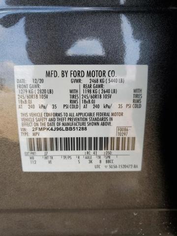 2020 FORD EDGE SEL - 2FMPK4J96LBB51288