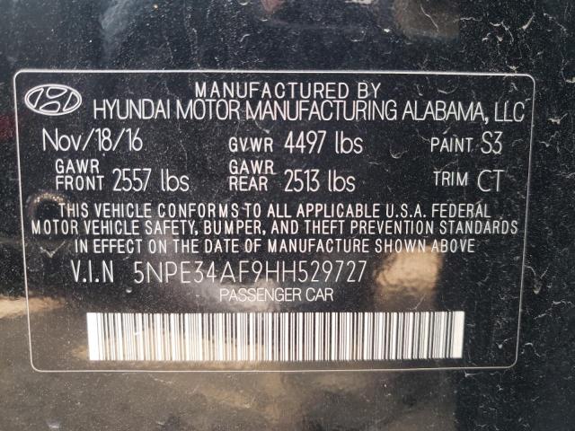 2017 HYUNDAI SONATA SPO - 5NPE34AF9HH529727