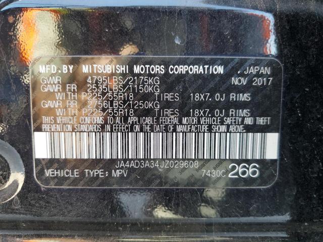 2018 MITSUBISHI OUTLANDER - JA4AD3A34JZ029608