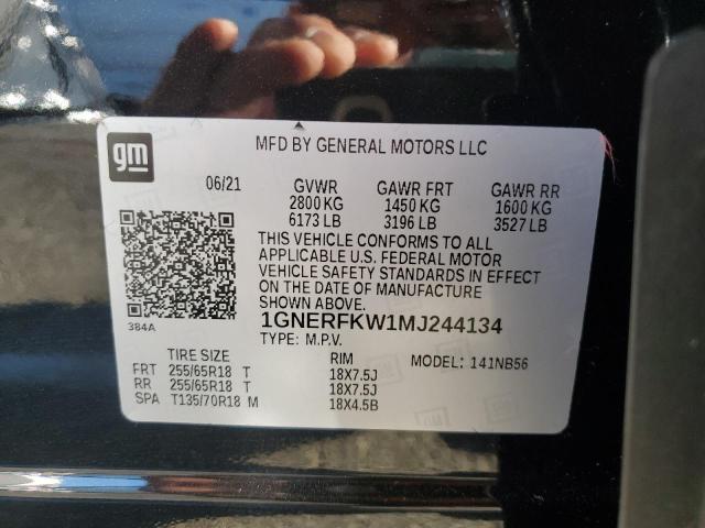 2021 CHEVROLET TRAVERSE L - 1GNERFKW1MJ244134