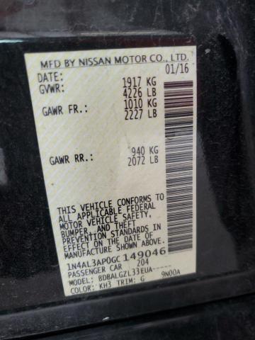 2016 NISSAN ALTIMA 2.5 - 1N4AL3AP0GC149046