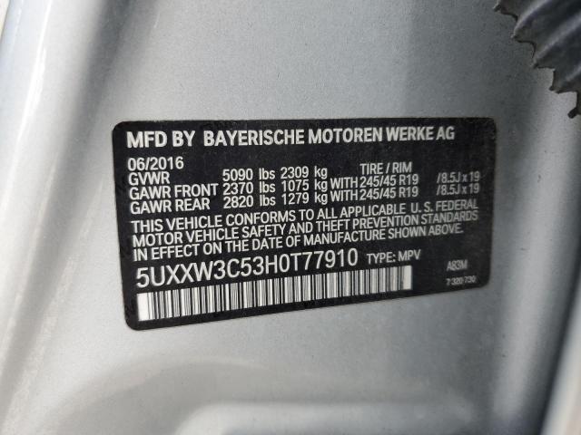 VIN 5UXXW3C53H0T77910 2017 BMW X4 no.13