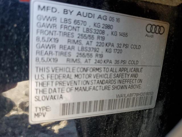 VIN WA1LABF79HD018053 2017 Audi Q7, Premium Plus no.14