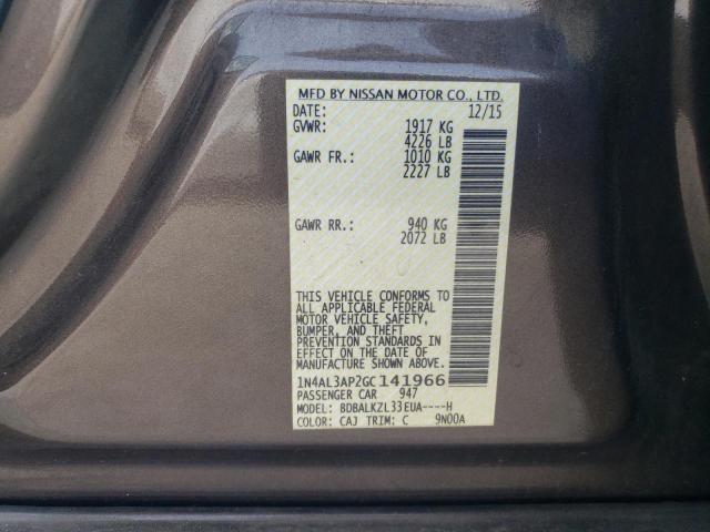 2016 NISSAN ALTIMA 2.5 - 1N4AL3AP2GC141966