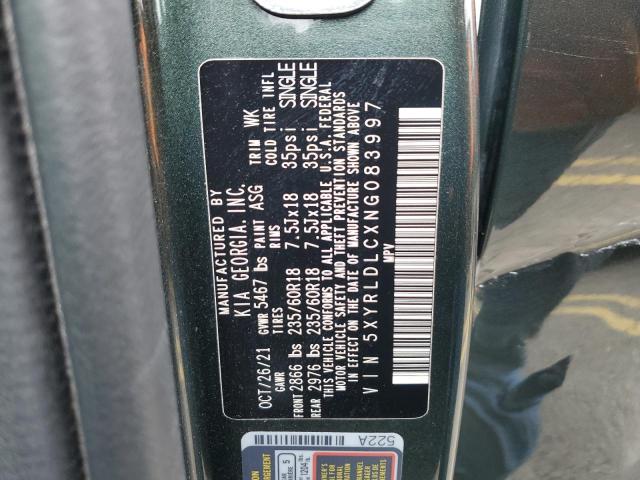 2022 KIA SORENTO S - 5XYRLDLCXNG083997