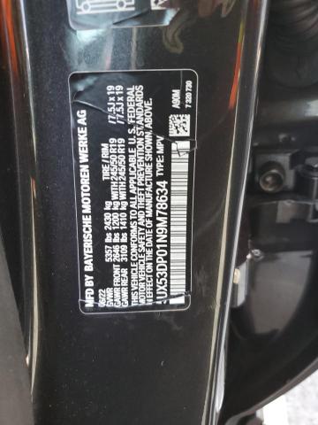 2022 BMW X3 XDRIVE3 - 5UX53DP01N9M78634