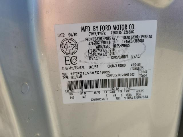 2010 FORD F150 SUPER 1FTFX1EV3AFC19629  72952444