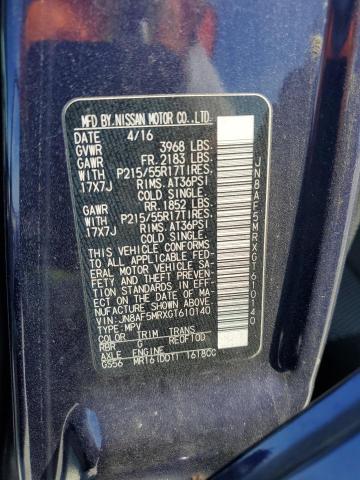 2016 NISSAN JUKE S - JN8AF5MRXGT610140