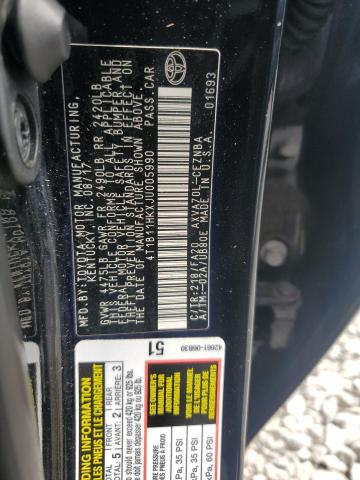 VIN 4T1B11HKXJU005990 2018 Toyota Camry, L no.12