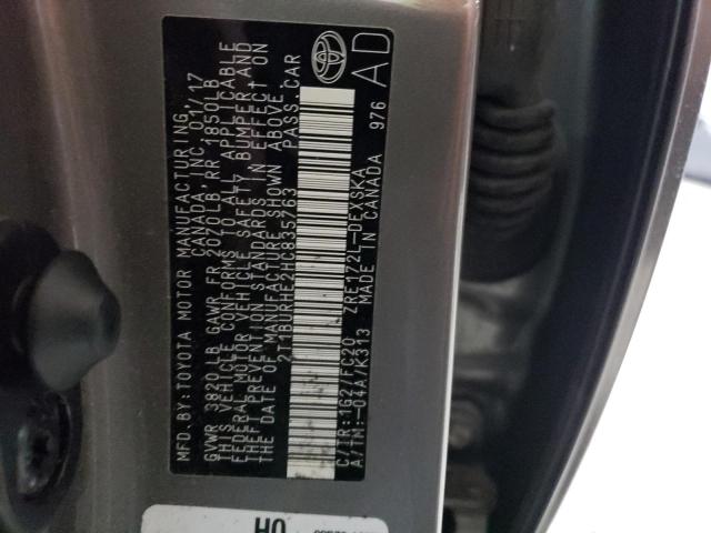 2017 TOYOTA COROLLA L - 2T1BURHE2HC835763