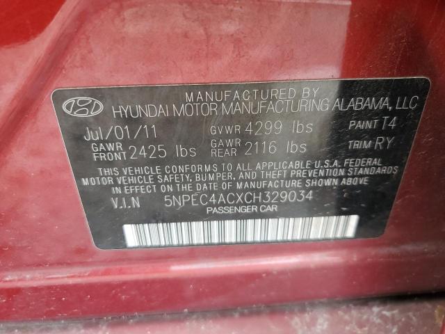 2012 HYUNDAI SONATA SE - 5NPEC4ACXCH329034