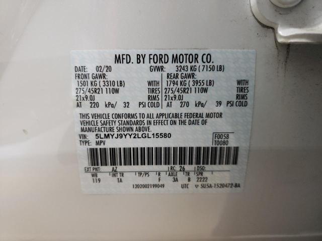 2020 LINCOLN AVIATOR BL 5LMYJ9YY2LGL15580