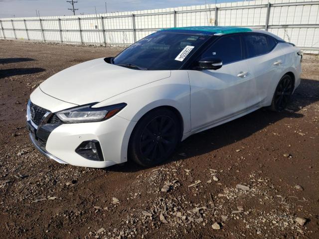 NISSAN MAXIMA S 2019 white  gas 1N4AA6AV4KC384449 photo #1