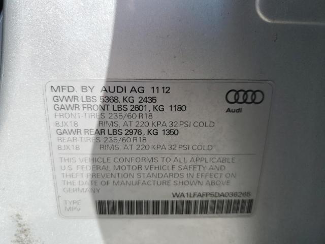 VIN WA1LFAFP5DA036265 2013 Audi Q5, Premium Plus no.13