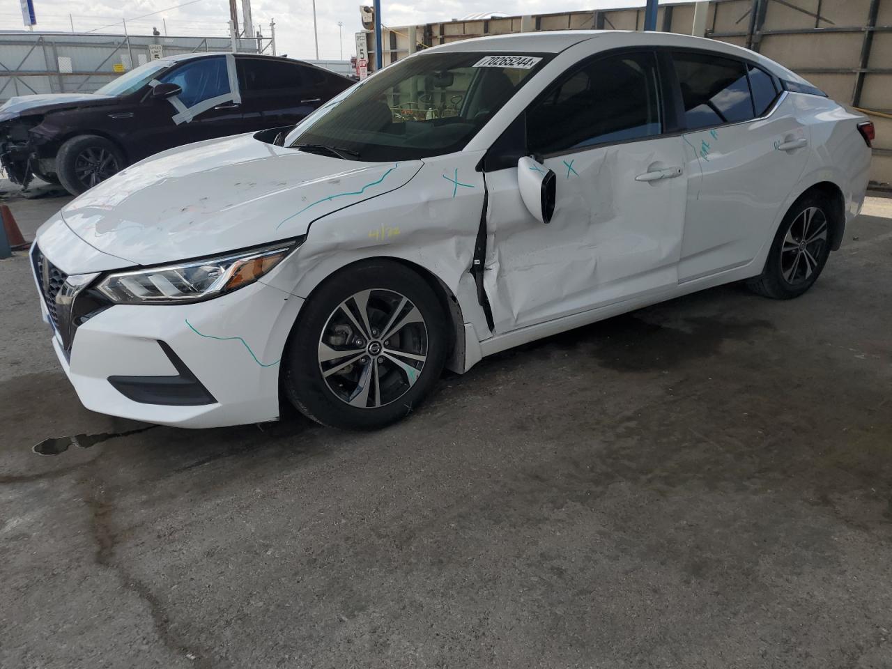 NISSAN SENTRA SV 2021 white  gas 3N1AB8CV5MY309482 photo #1