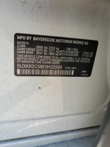 VIN 5UXKR2C58E0H33584 2014 BMW X5, Sdrive35I no.13