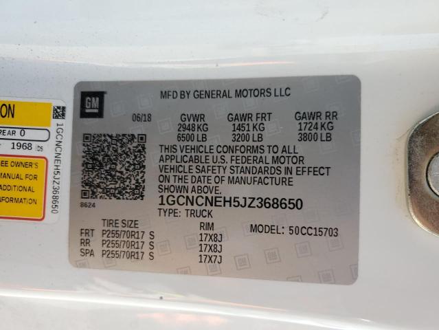 1GCNCNEH5JZ368650 2018 CHEVROLET ALL Models