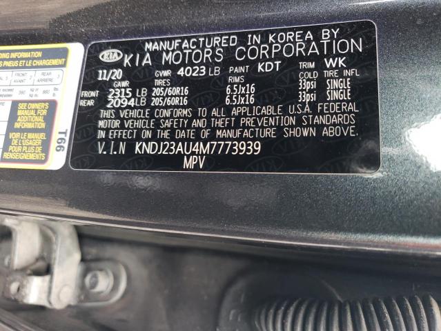 VIN KNDJ23AU4M7773939 2021 KIA Soul, LX no.12