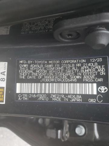 2024 TOYOTA COROLLA LE - JTDBCMFE9RJ026498