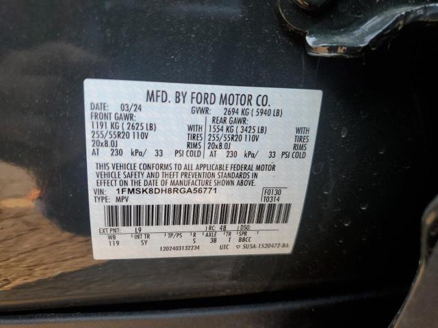 2024 FORD EXPLORER X - 1FMSK8DH8RGA56771