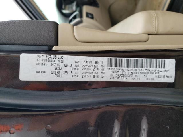 2017 JEEP GRAND CHER - 1C4RJFCG6HC663258