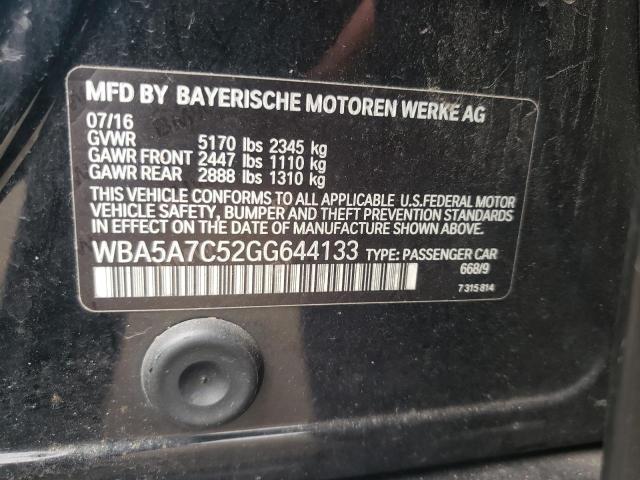 VIN WBA5A7C52GG644133 2016 BMW 5 Series, 528 XI no.12