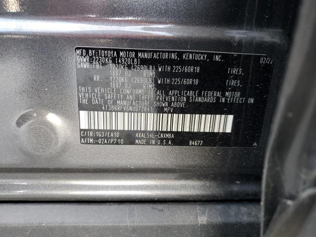 VIN 4T3B6RFV6NU072841 2022 Toyota RAV4, Xle Premium no.13