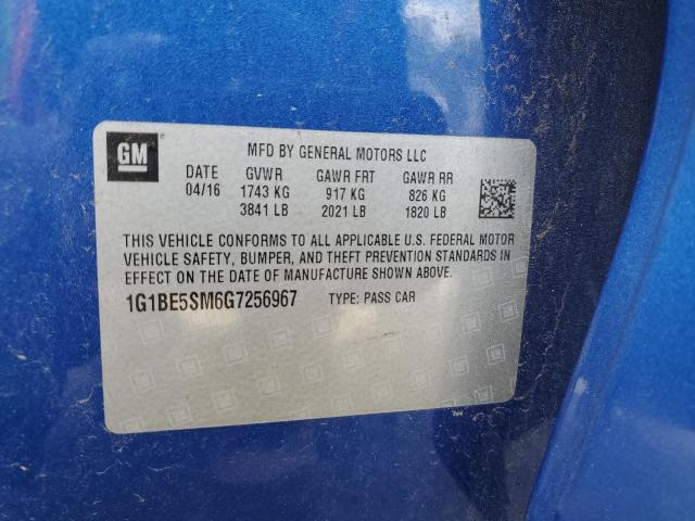 2016 CHEVROLET CRUZE LT - 1G1BE5SM6G7256967