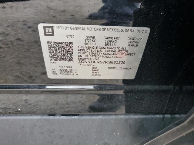 2019 CHEVROLET BLAZER PRE - 3GNKBFRS7KS691329