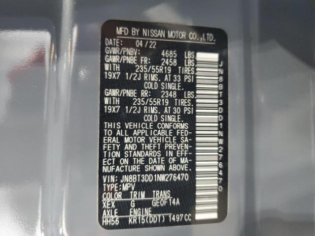 2022 NISSAN ROGUE PLAT - JN8BT3DD1NW276470