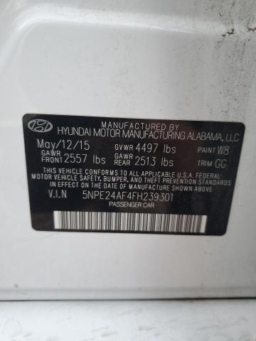 2015 HYUNDAI SONATA SE - 5NPE24AF4FH239301