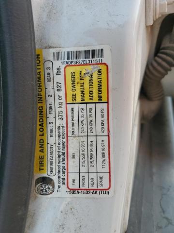 VIN 1FADP3F27EL311511 2014 Ford Focus, SE no.12