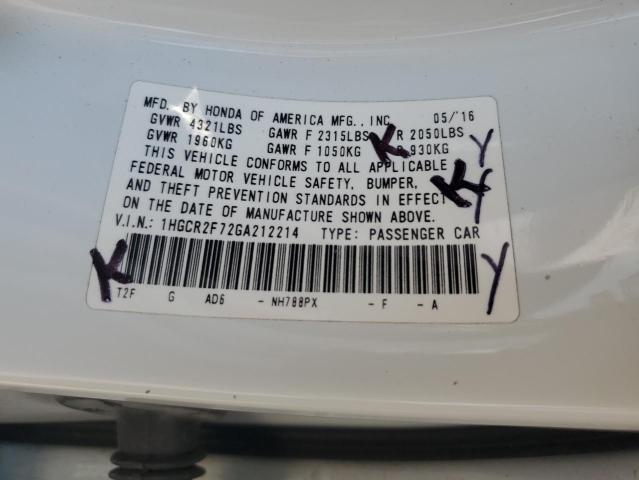 2016 HONDA ACCORD EX - 1HGCR2F72GA212214