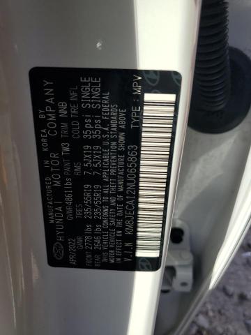 2022 HYUNDAI TUCSON LIM - KM8JECA12NU065863