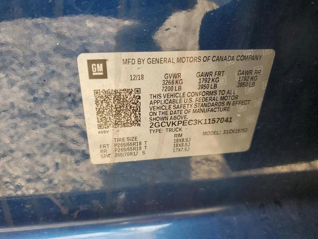 2019 CHEVROLET SILVERADO - 2GCVKPEC3K1157041