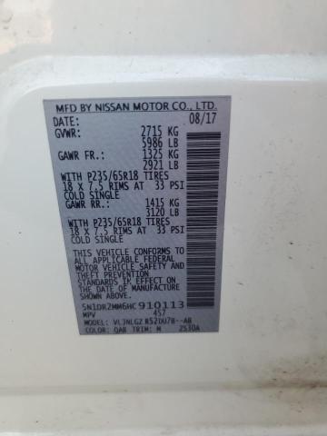 2017 NISSAN PATHFINDER - 5N1DR2MM6HC910113