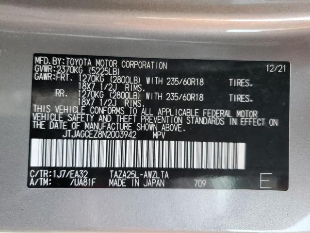 2022 LEXUS NX 350 - JTJAGCEZ8N2003942