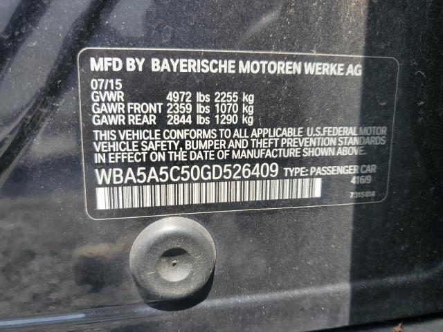 VIN WBA5A5C50GD526409 2016 BMW 5 Series, 528 I no.13