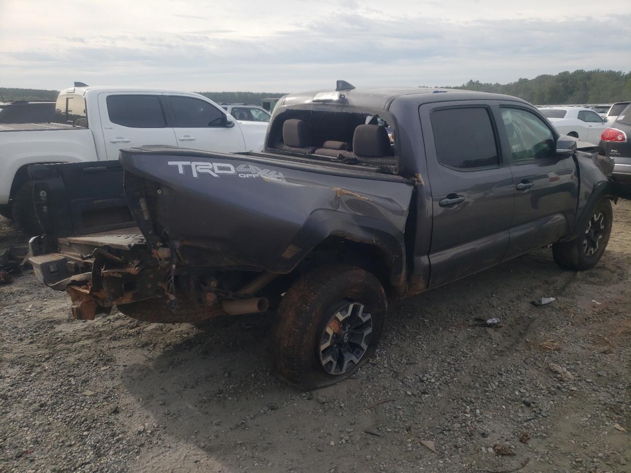 TOYOTA TACOMA DOU 2017 black crew pic gas 5TFCZ5AN0HX114075 photo #4